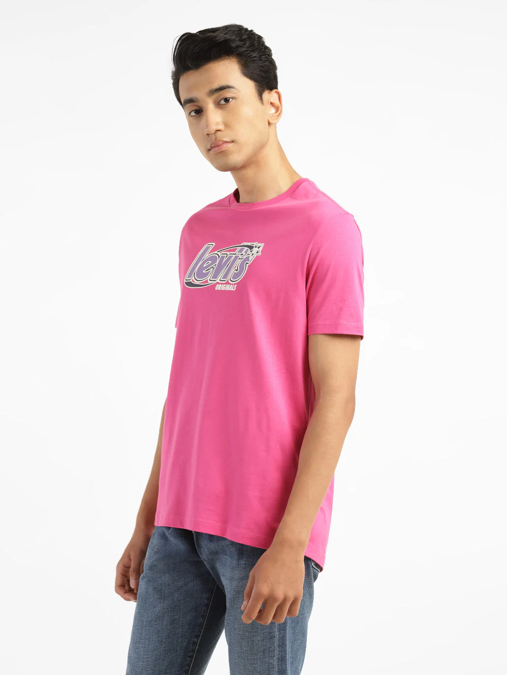 Men's Brand Logo Round Neck T-shirt - Image 4
