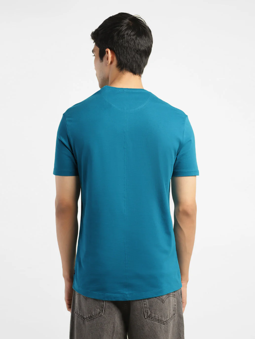 Men's Brand Logo Round Neck T-shirt - Image 3
