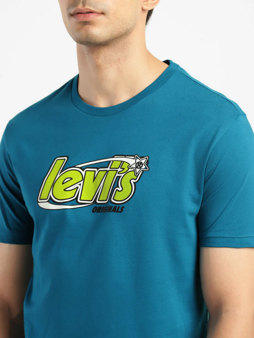 Men's Brand Logo Round Neck T-shirt - Image 5