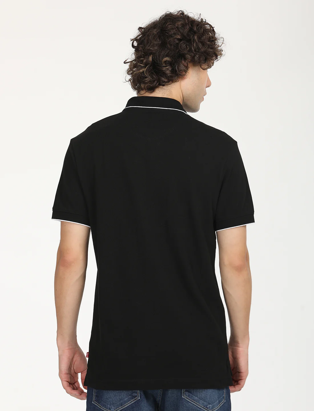 Men's Brand Logo Slim Fit Polo T-shirt - Image 3