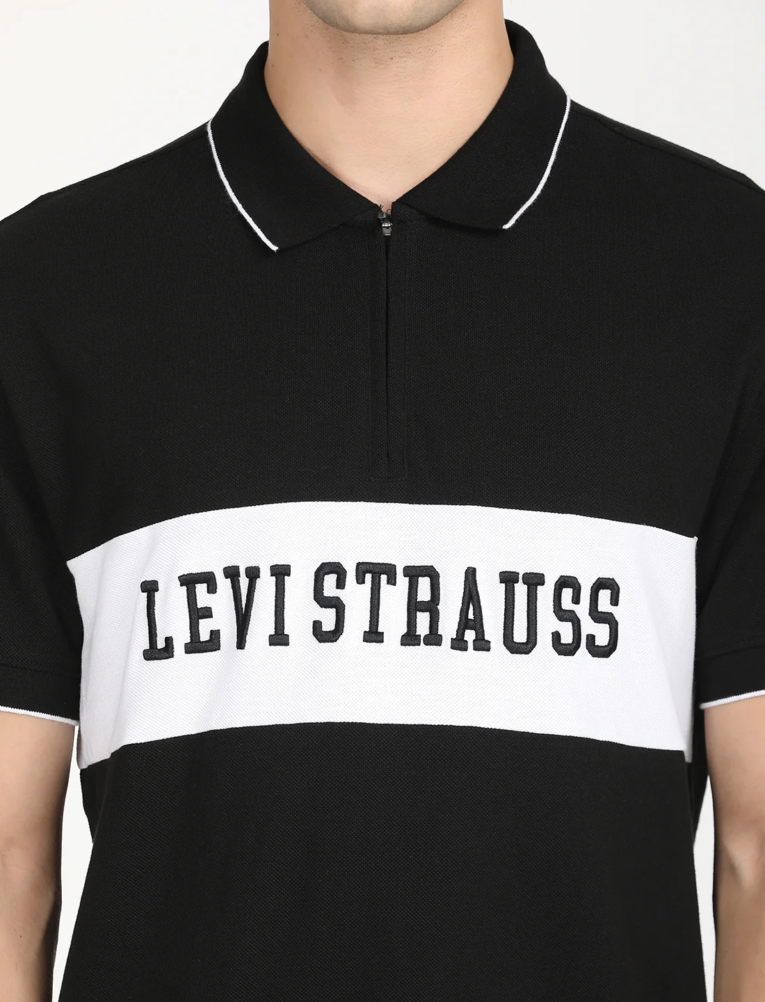 Men's Brand Logo Slim Fit Polo T-shirt - Image 4