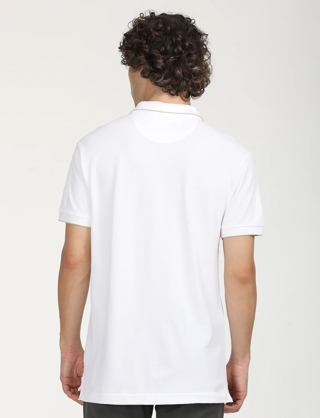 Men's Brand Logo Slim Fit Polo T-shirt - Image 3