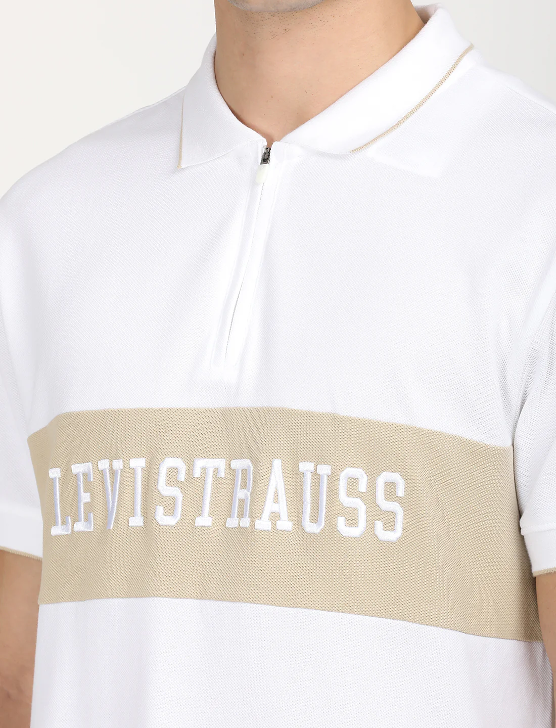 Men's Brand Logo Slim Fit Polo T-shirt - Image 5