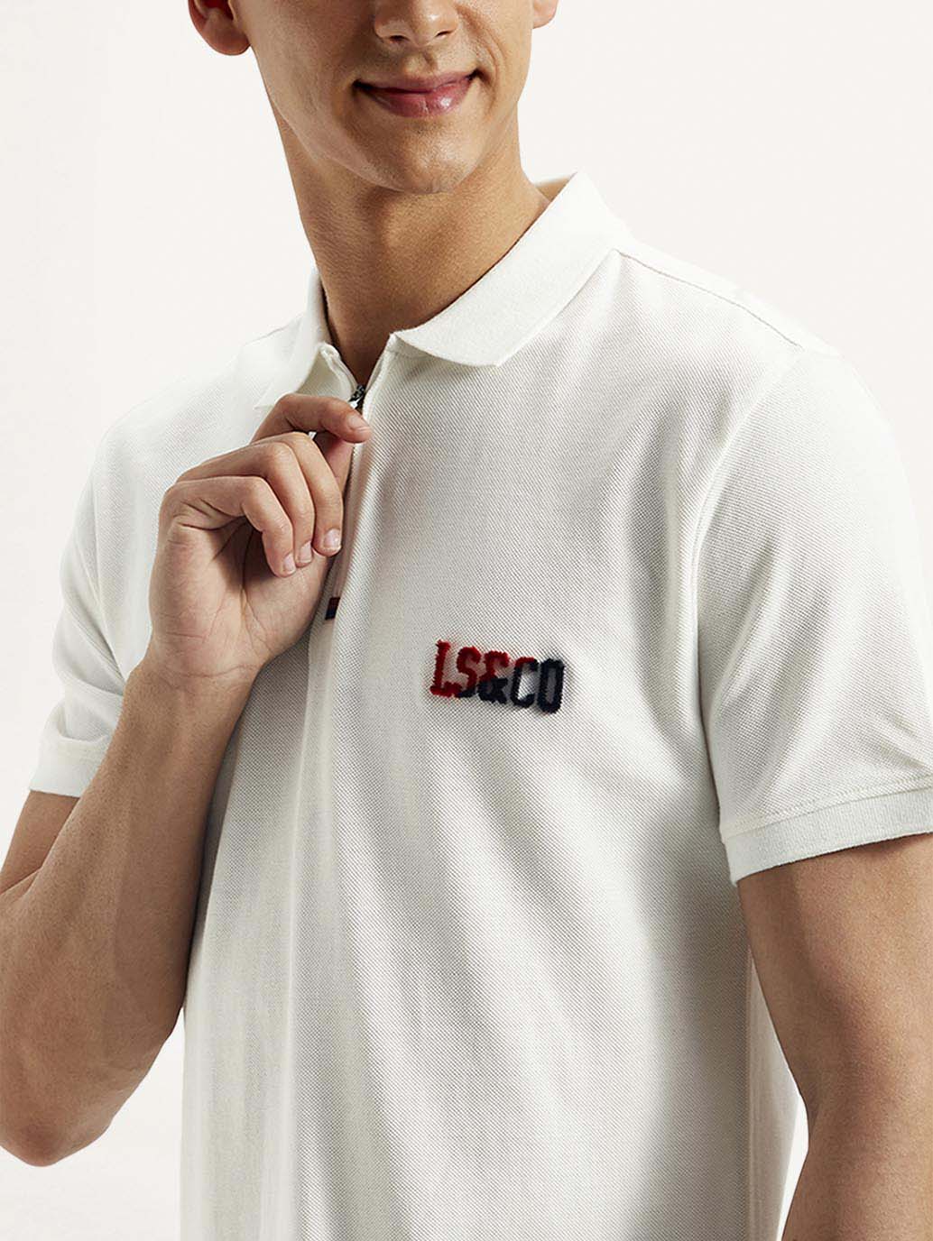 Men's Brand Logo Slim Fit Polo T-shirt - Image 4