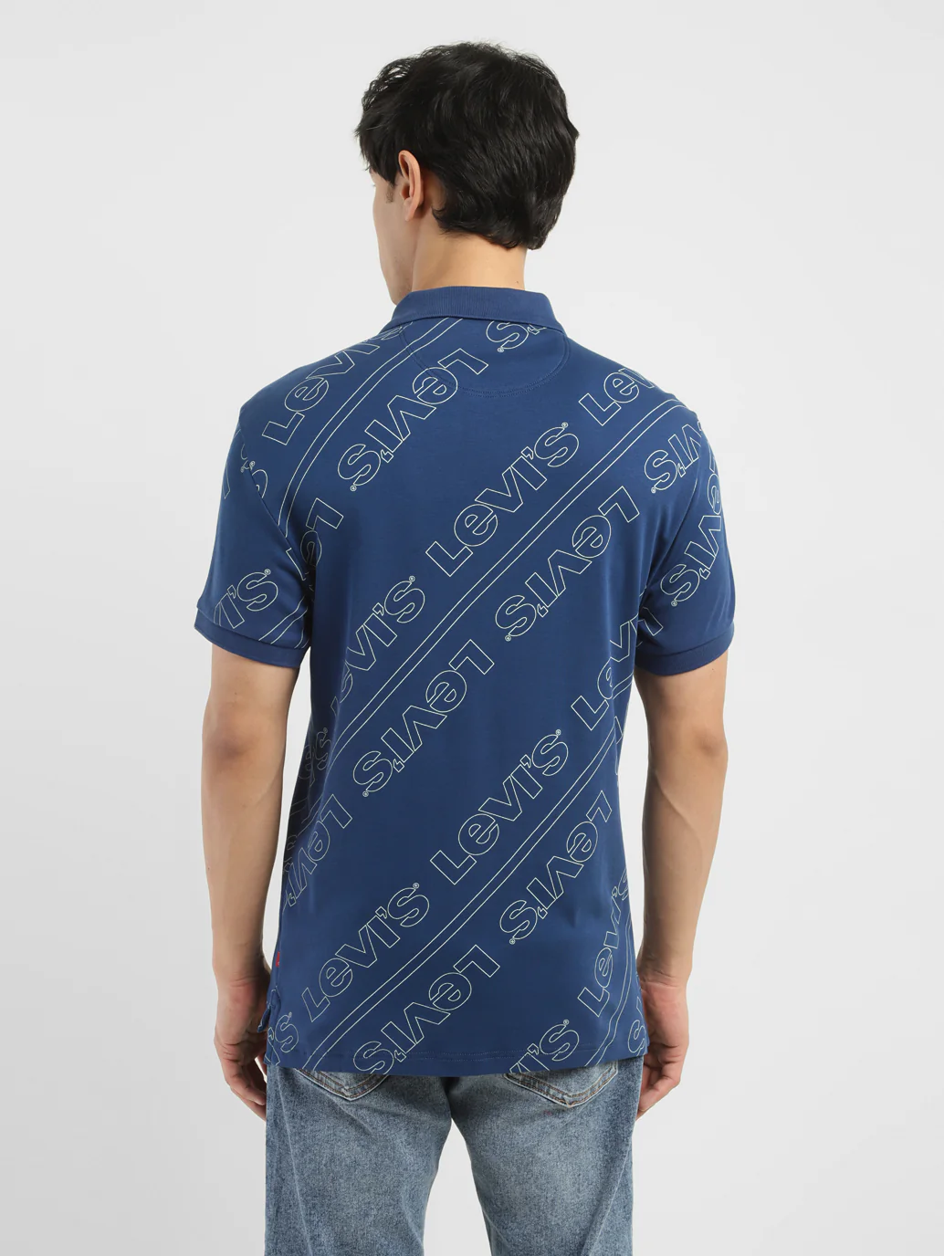 Men's Brand Logo Slim Fit Polo T-shirt - Image 3