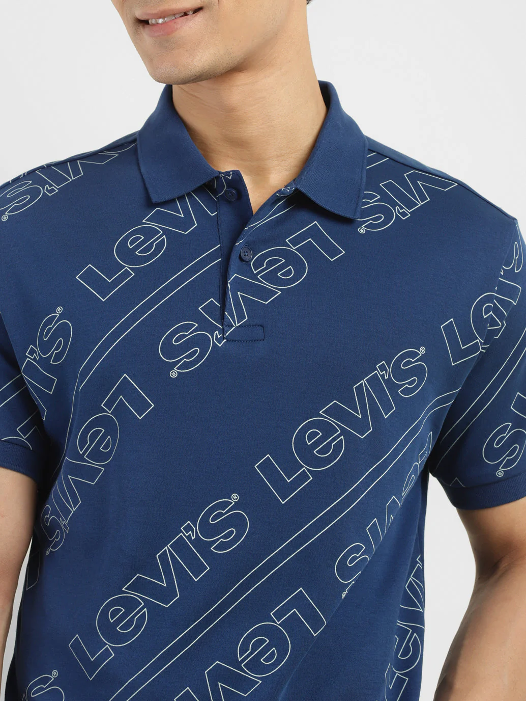 Men's Brand Logo Slim Fit Polo T-shirt - Image 5