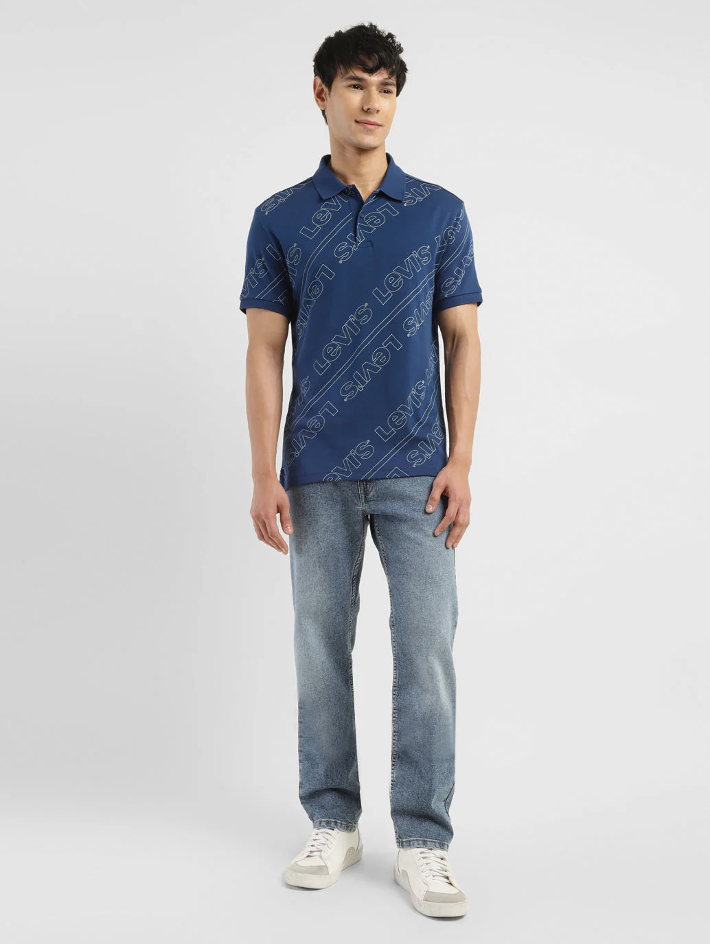 Men's Brand Logo Slim Fit Polo T-shirt - Image 6