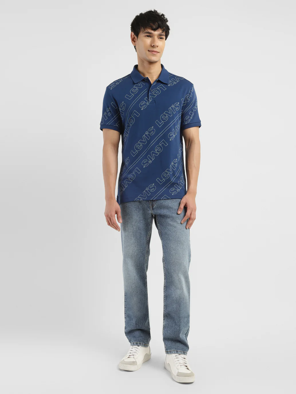 Men's Brand Logo Slim Fit Polo T-shirt - Image 9