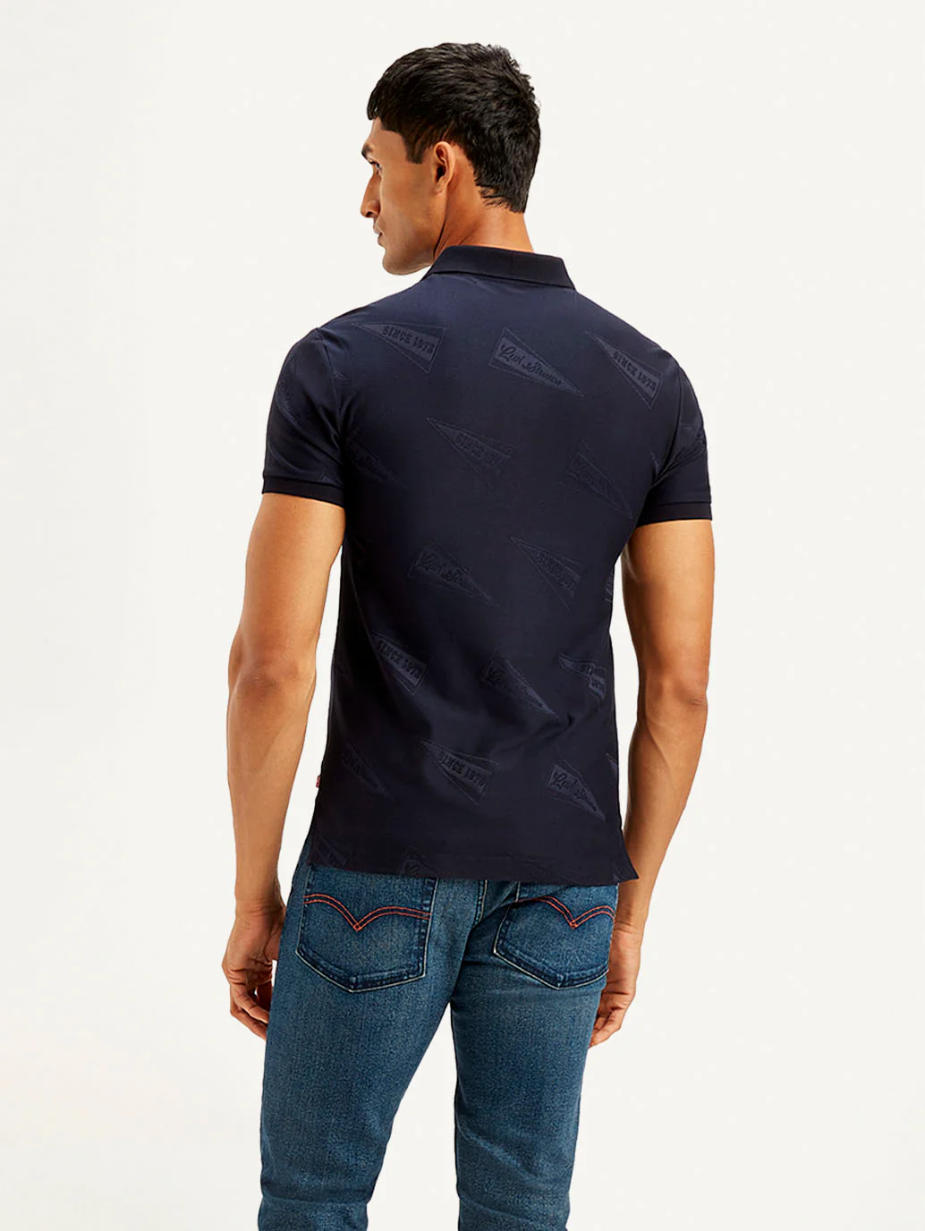 Men's Brand Logo Slim Fit Polo T-shirt - Image 3