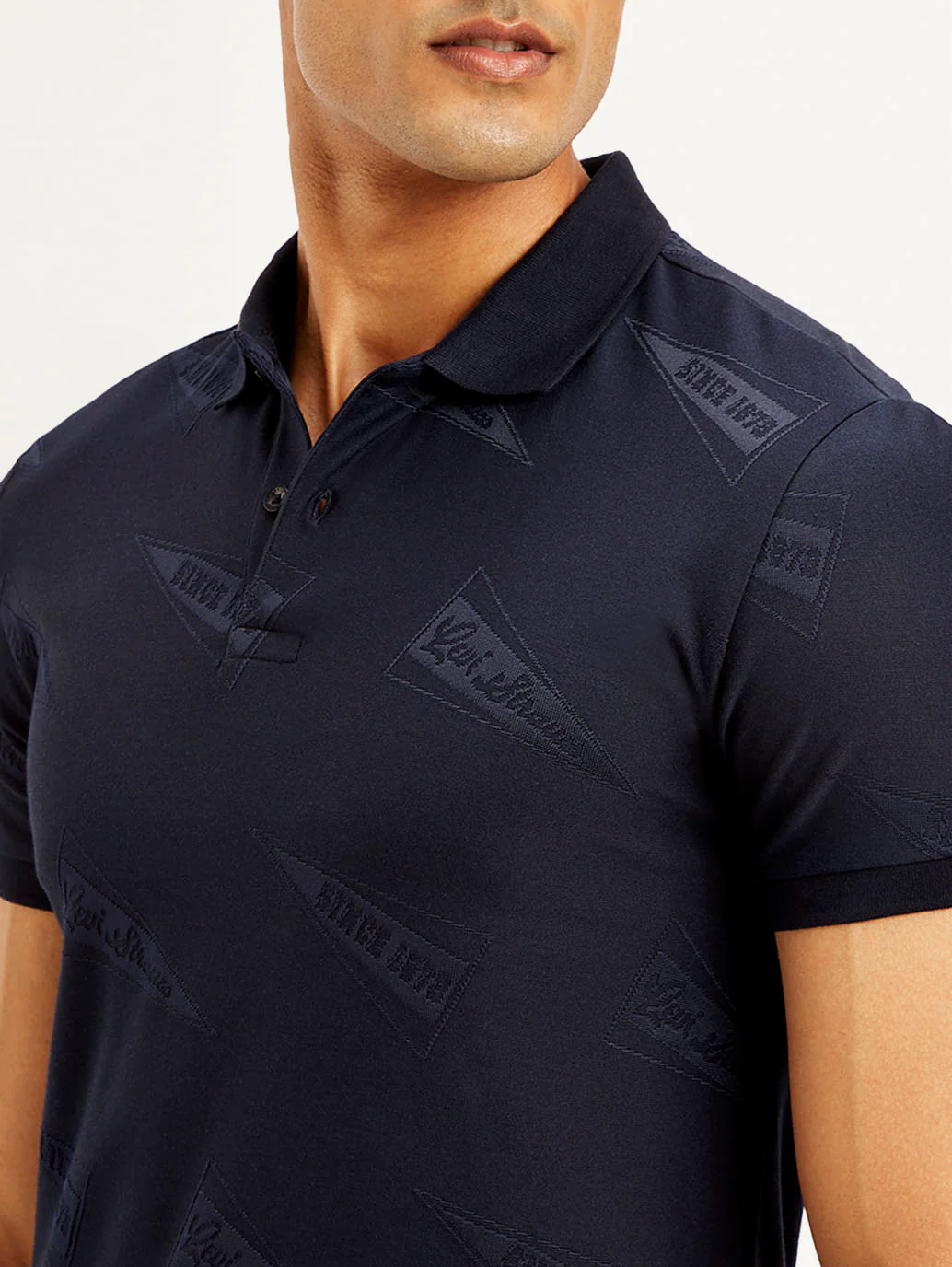 Men's Brand Logo Slim Fit Polo T-shirt - Image 4