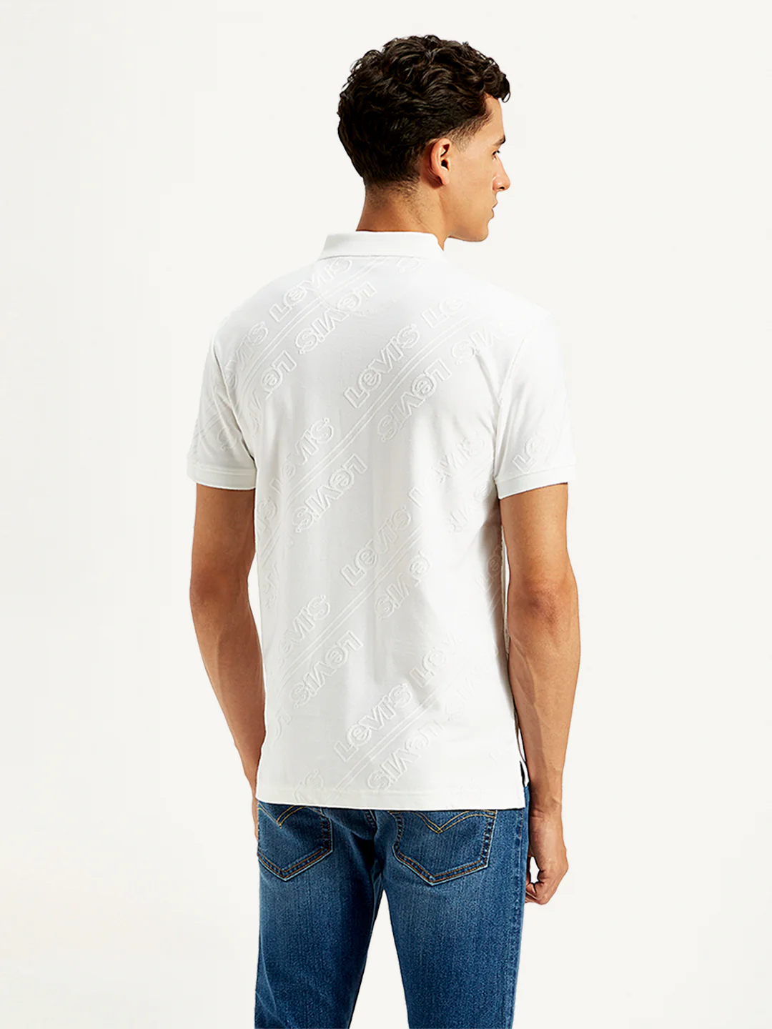 Men's Brand Logo Slim Fit Polo T-Shirt - Image 3