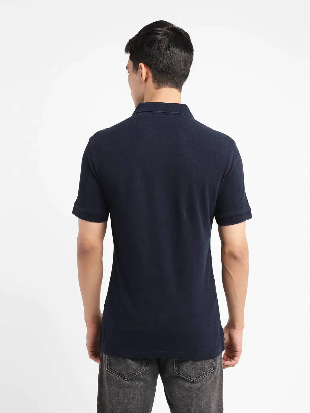 Men's Brand Logo Slim Fit Polo T-shirt - Image 3