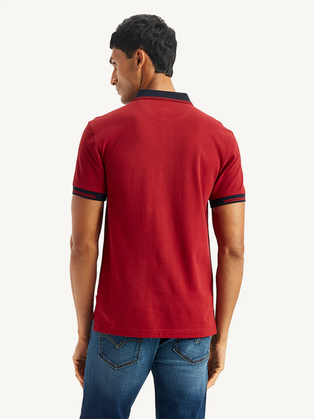 Men's Brand Logo Slim Fit Polo T-Shirt - Image 2