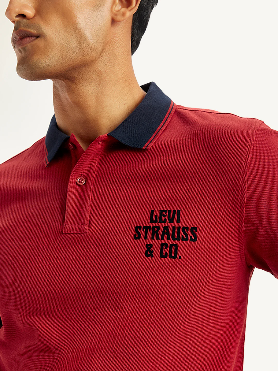 Men's Brand Logo Slim Fit Polo T-Shirt - Image 5