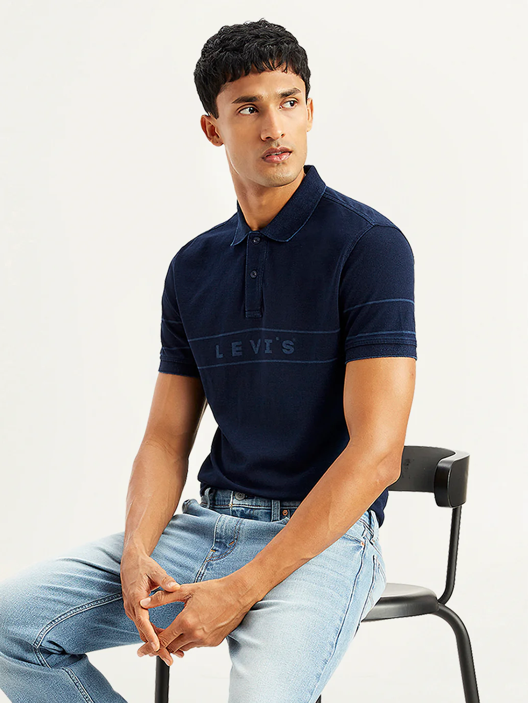Men's Brand Logo Slim Fit Polo T-Shirt - Image 2