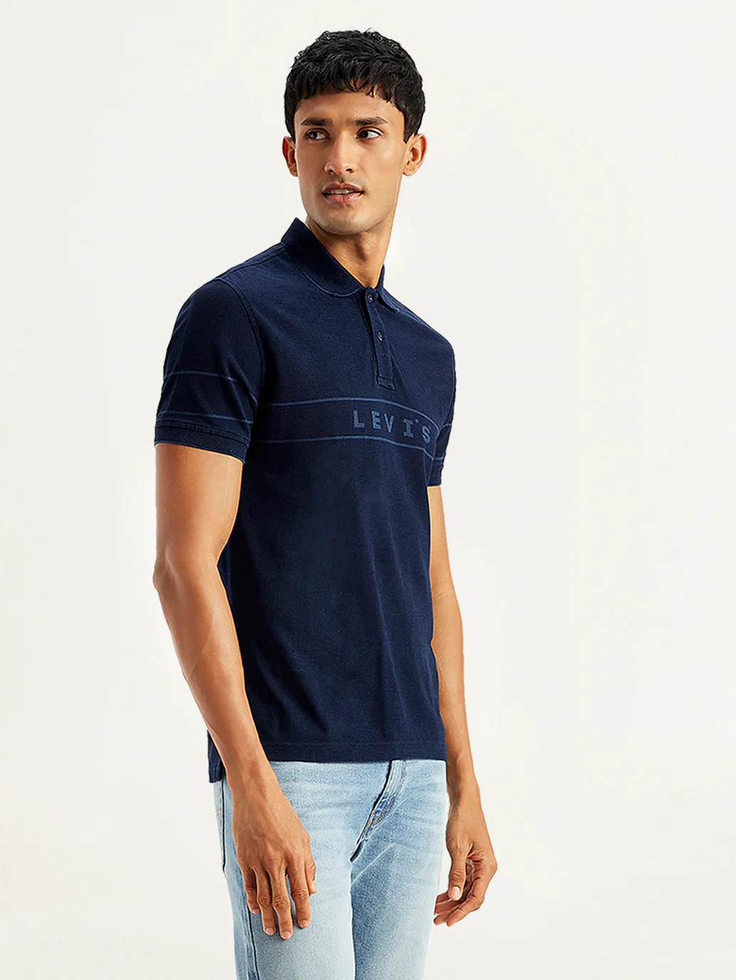 Men's Brand Logo Slim Fit Polo T-Shirt - Image 3