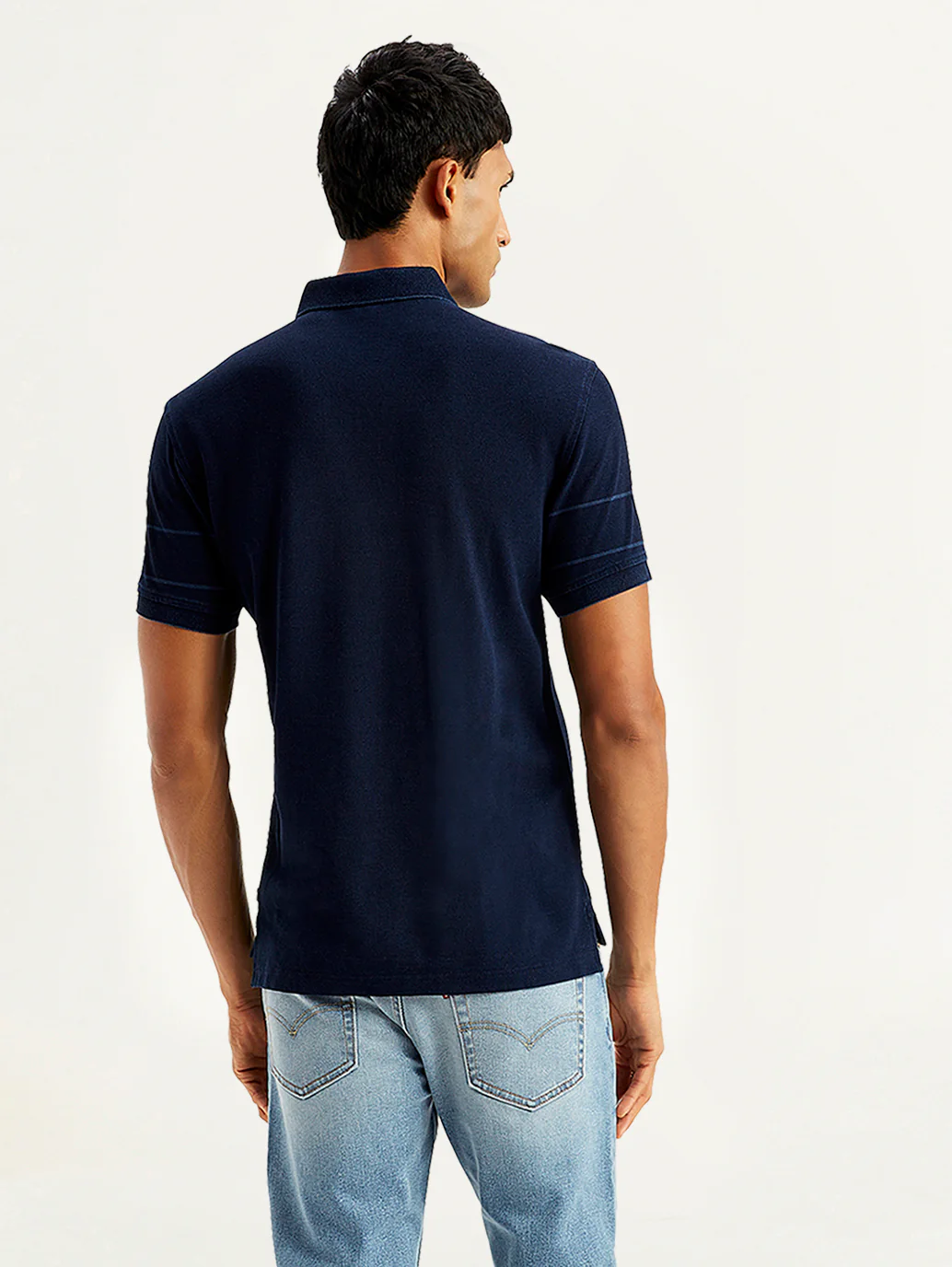Men's Brand Logo Slim Fit Polo T-Shirt - Image 5