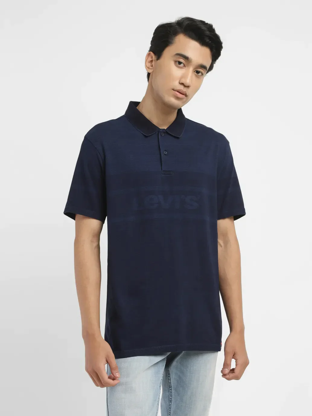 Men's Brand Logo Slim Fit Polo T-shirt - Image 2