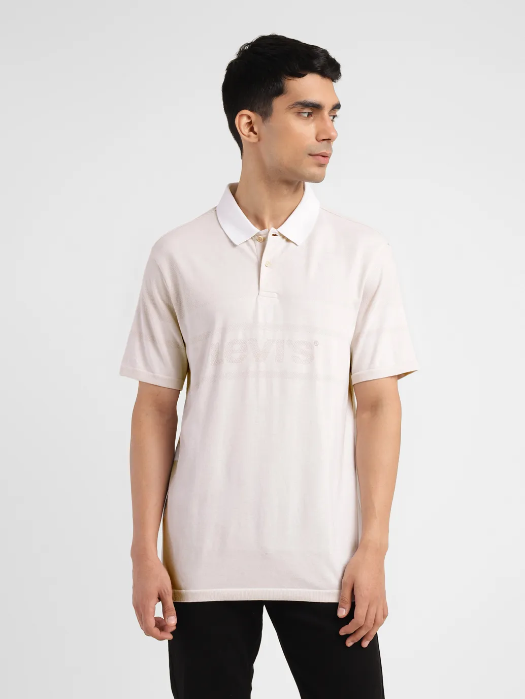 Men's Brand Logo Slim Fit Polo T-shirt - Image 2