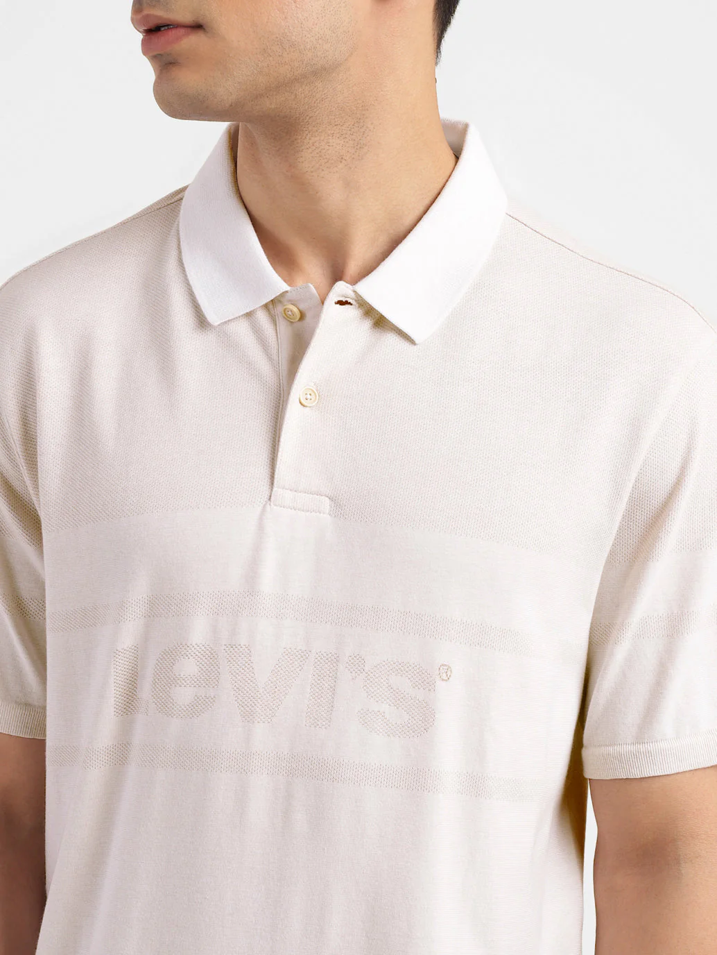 Men's Brand Logo Slim Fit Polo T-shirt - Image 4