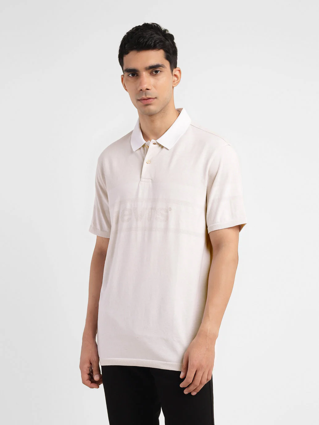 Men's Brand Logo Slim Fit Polo T-shirt - Image 5