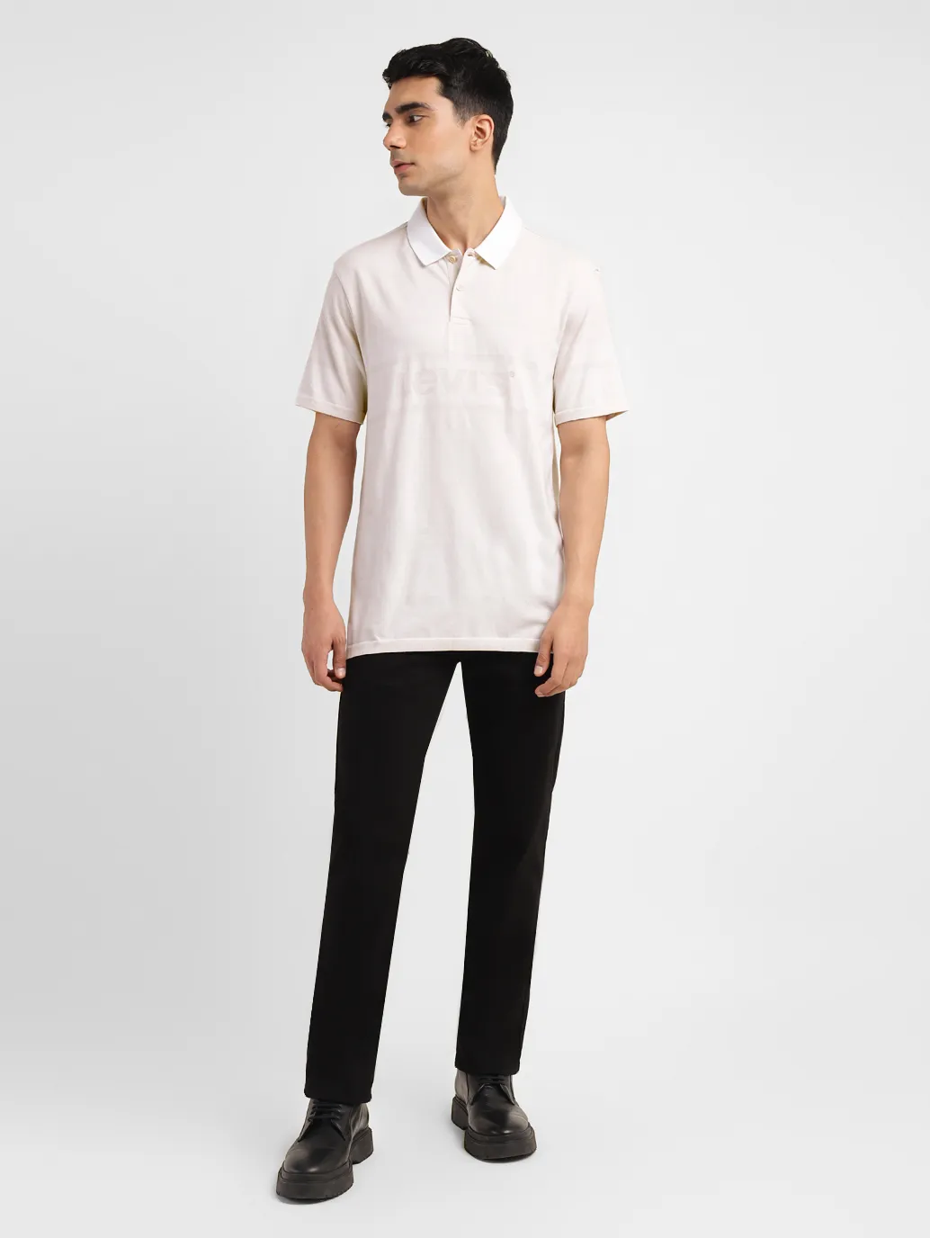 Men's Brand Logo Slim Fit Polo T-shirt - Image 6