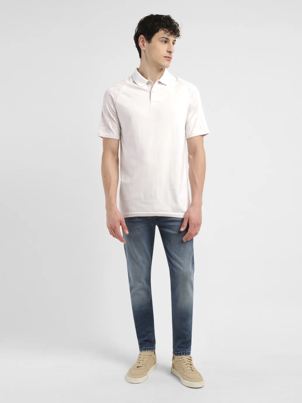 Men's Brand Logo Slim Fit Polo T-shirt - Image 6