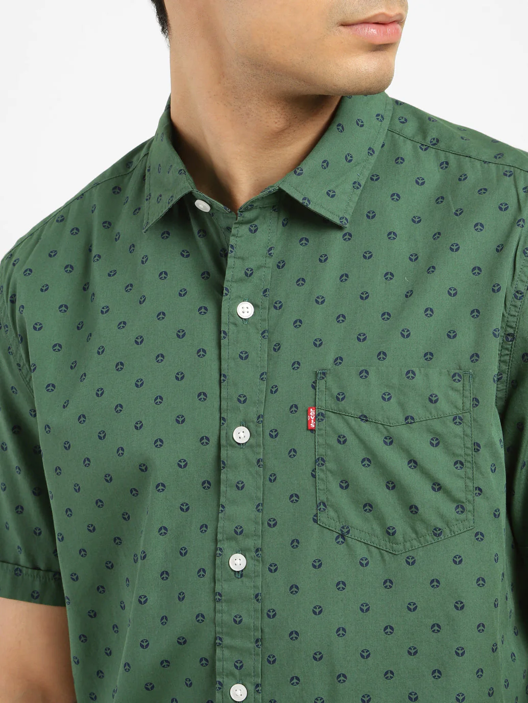 Men's Geometric Print Slim Fit Shirt - Image 5