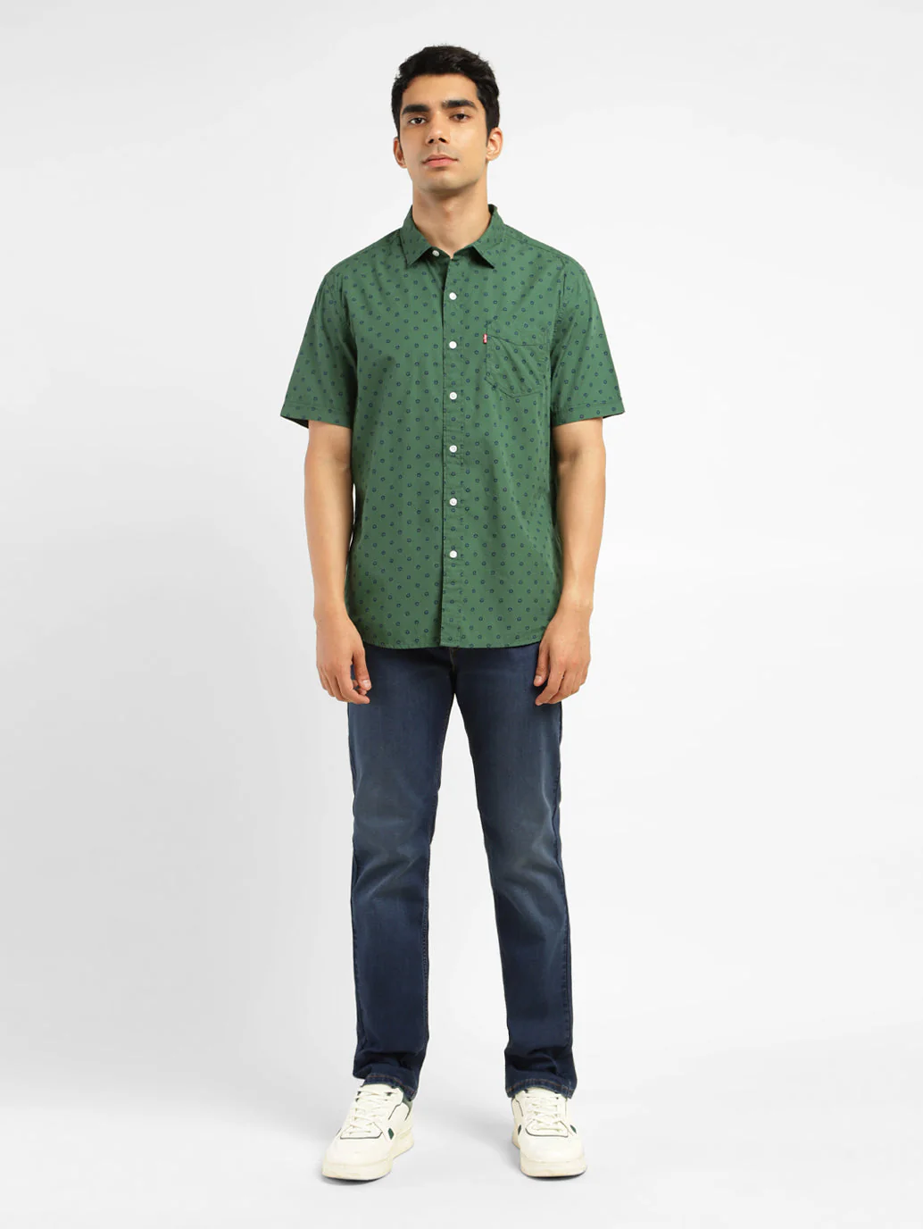 Men's Geometric Print Slim Fit Shirt - Image 6