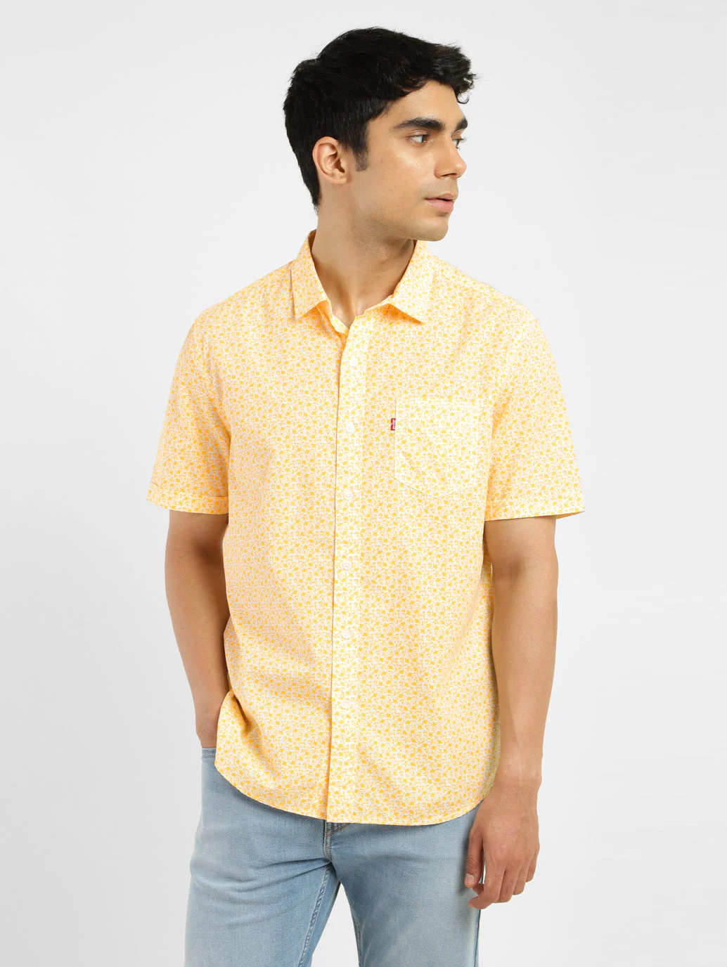 Men's Floral Print Slim Fit Shirt - Image 2