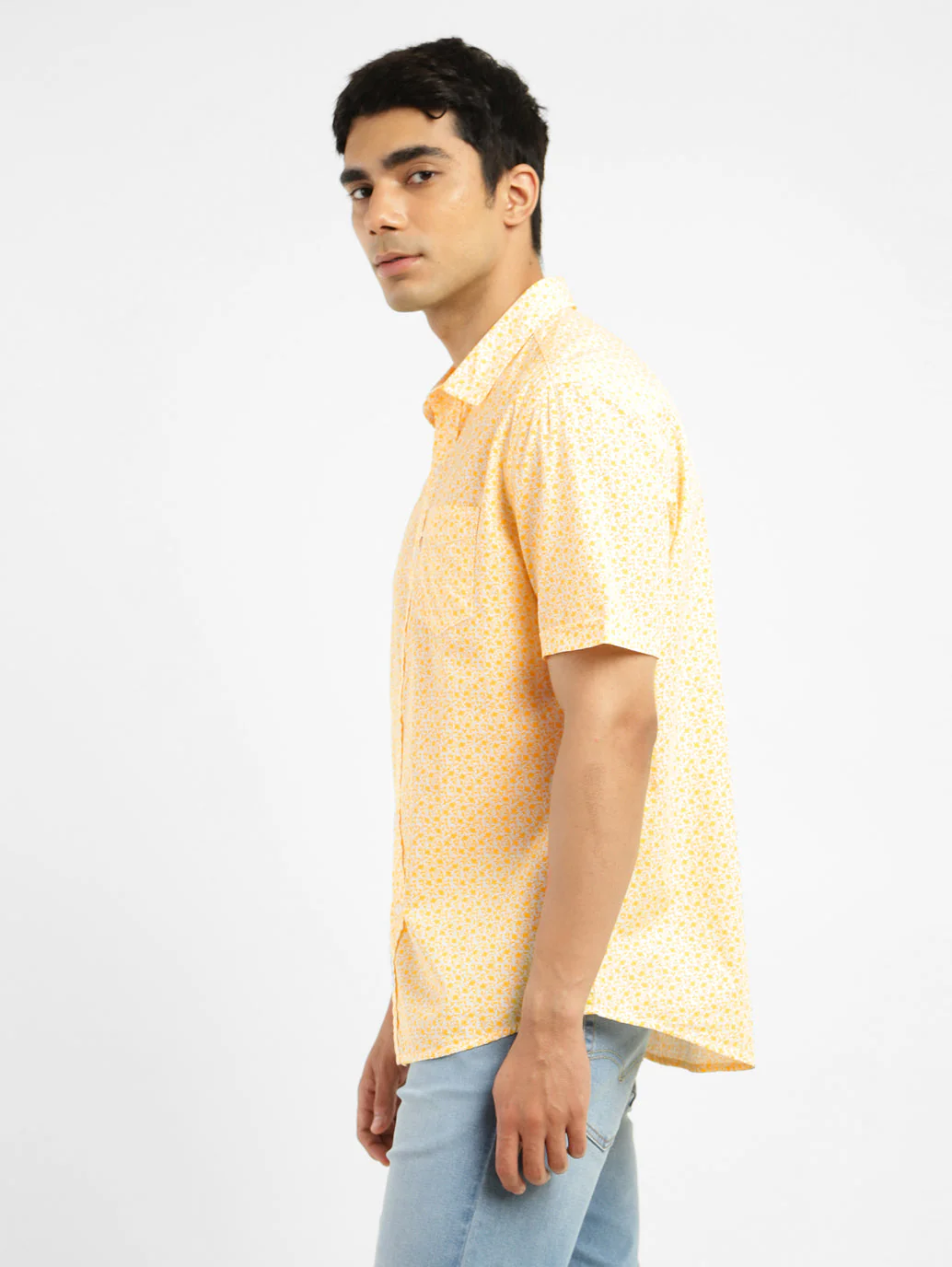 Men's Floral Print Slim Fit Shirt - Image 4