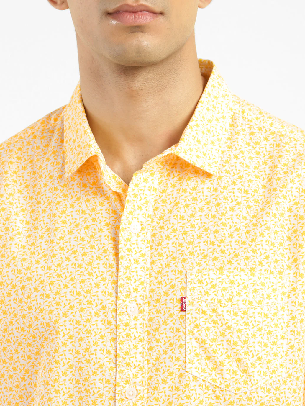 Men's Floral Print Slim Fit Shirt - Image 5