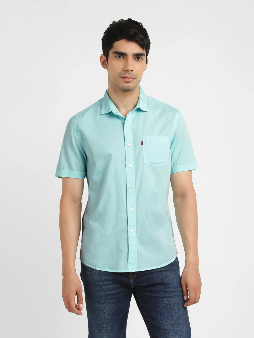 Men's Brand Logo Slim Fit Shirt - Image 2