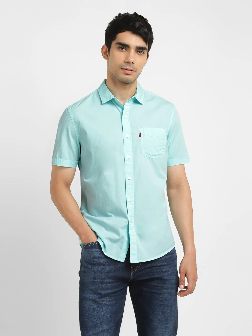 Men's Brand Logo Slim Fit Shirt - Image 6