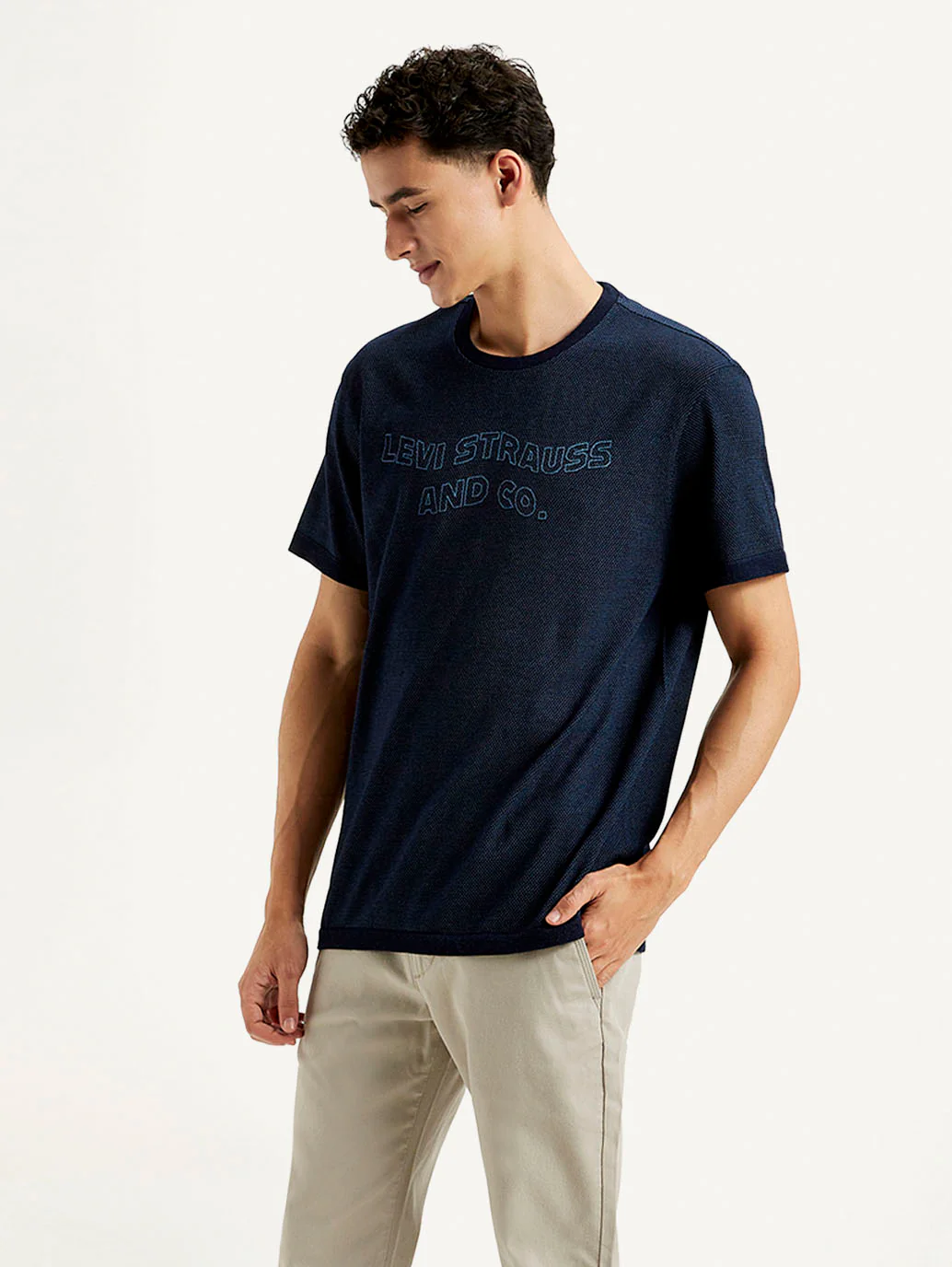 Men's Brand Logo Slim Fit T-shirt - Image 3