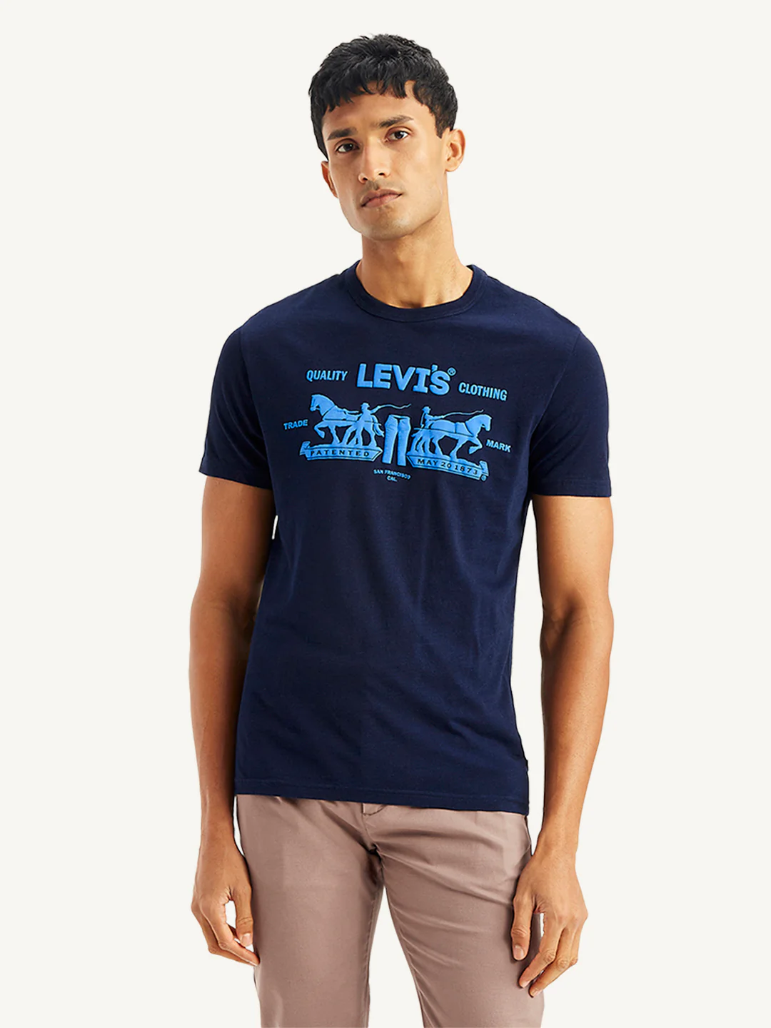 Men's Brand Logo Regular Fit T-Shirt