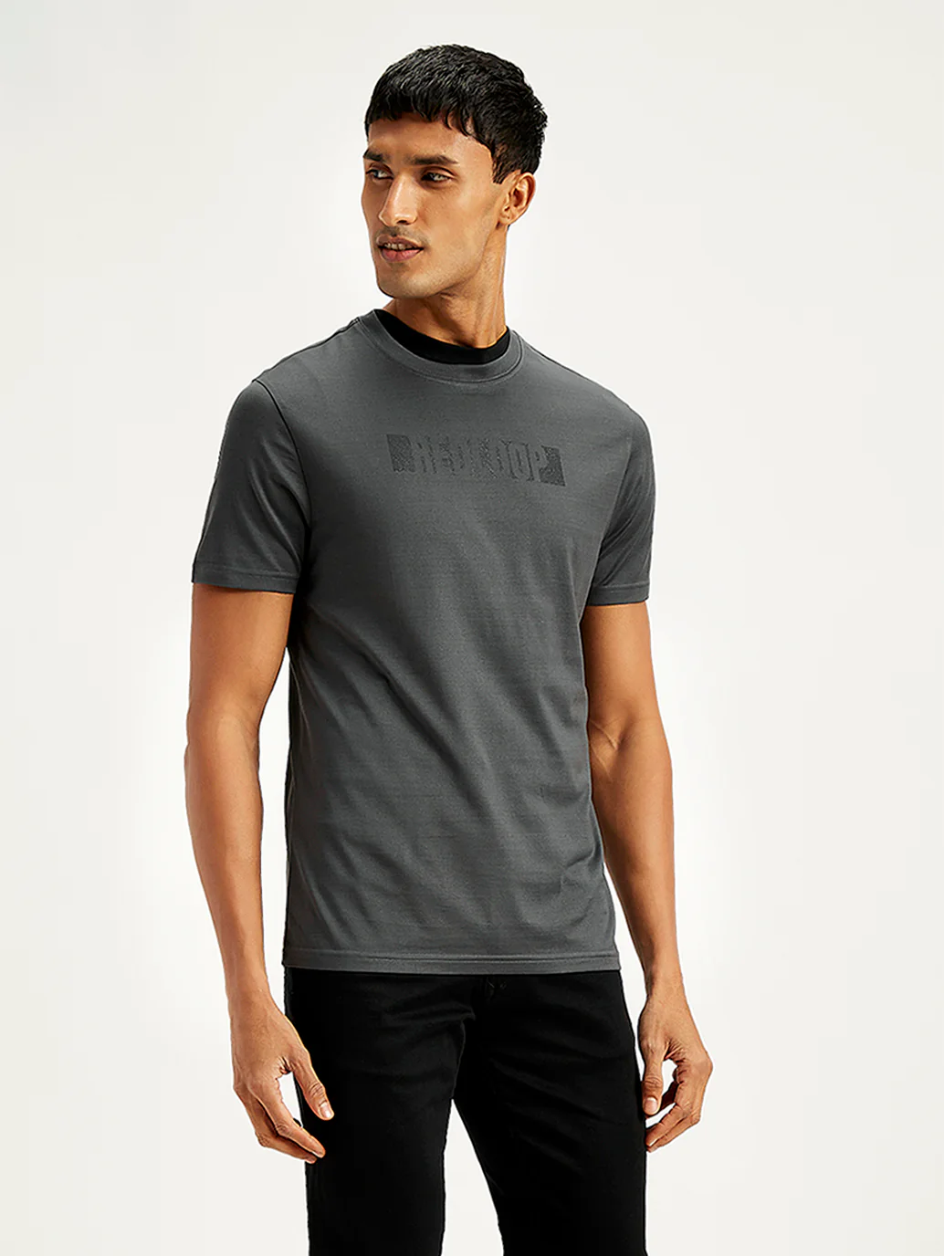 Men's Redloop Brand Logo Slim Fit T-Shirt - Image 5