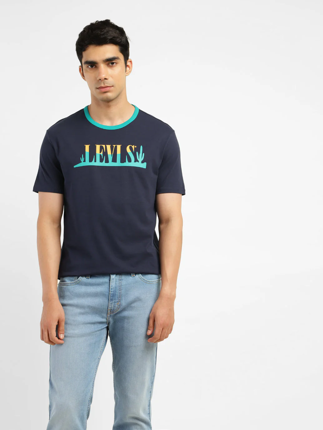 Men's Brand Logo Slim Fit T-shirt - Image 2