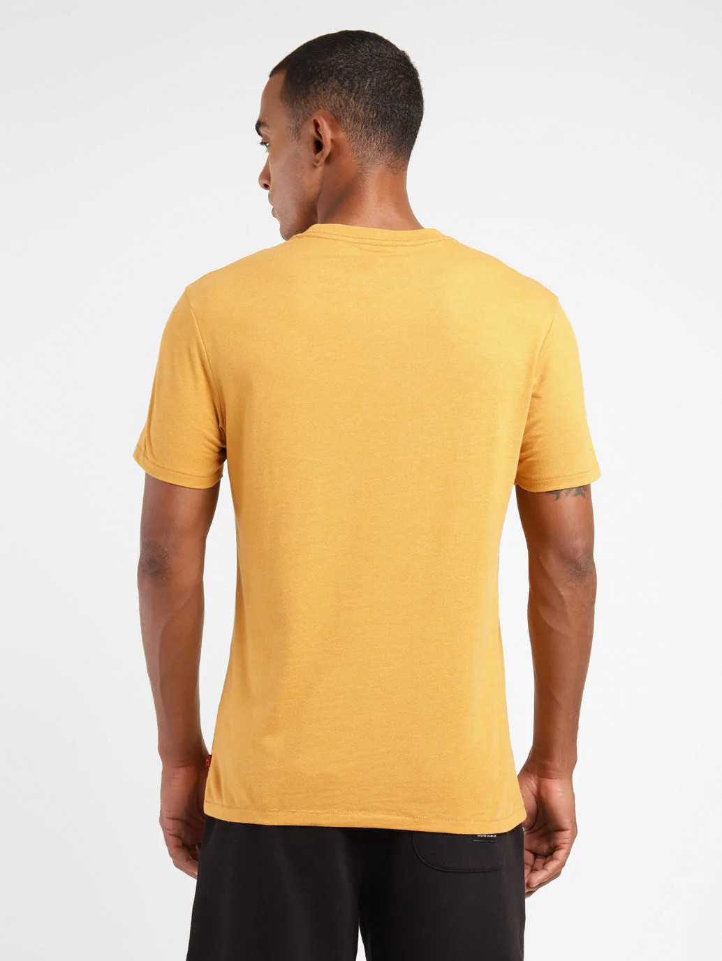 Men's Solid V Neck T-shirt - Image 3