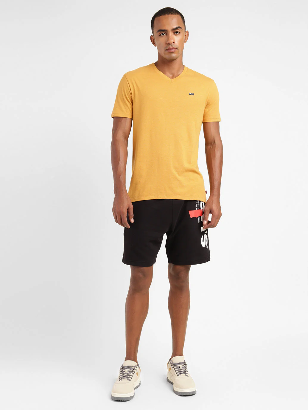 Men's Solid V Neck T-shirt - Image 5