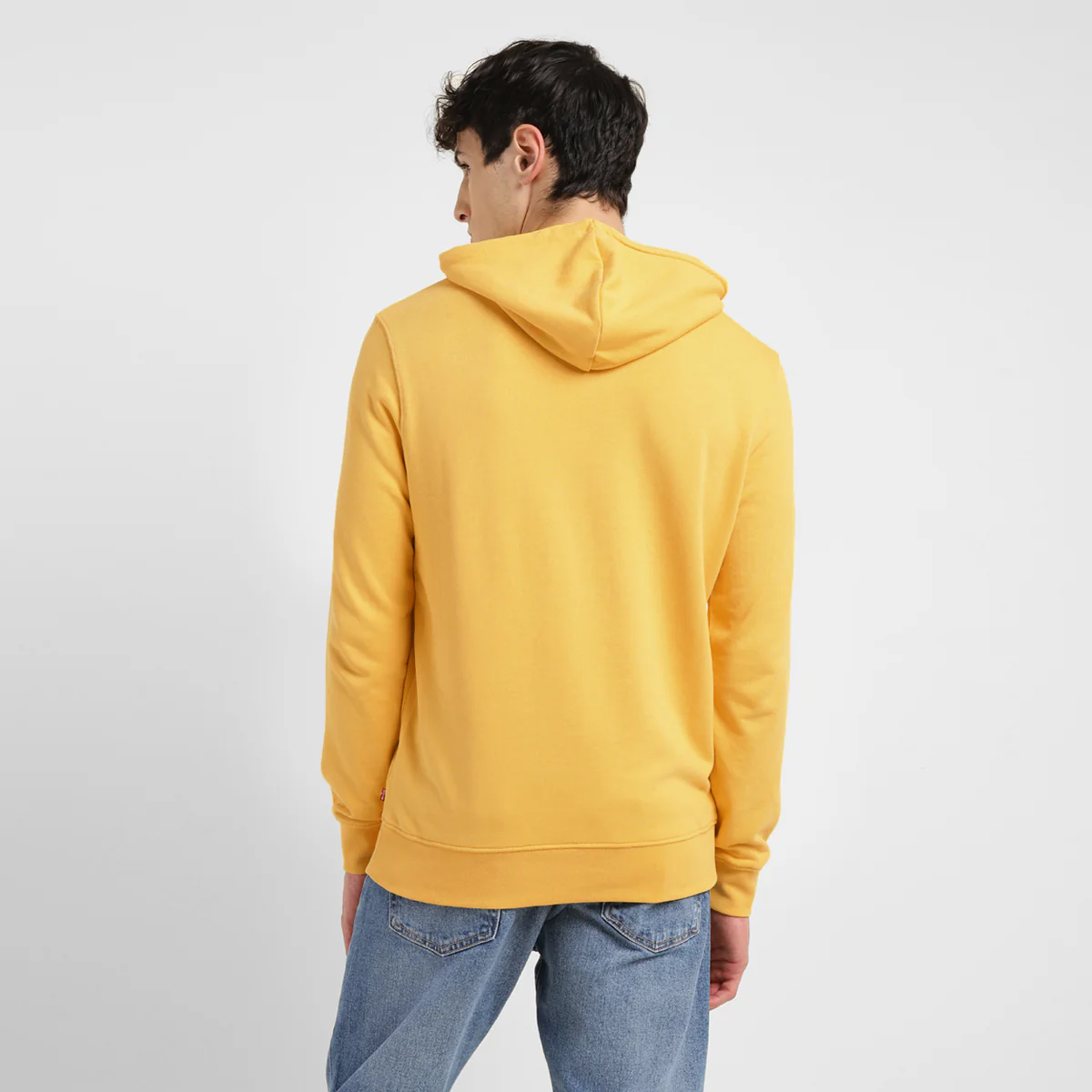 Men's Brand Logo Yellow Hooded Sweatshirt - Image 2
