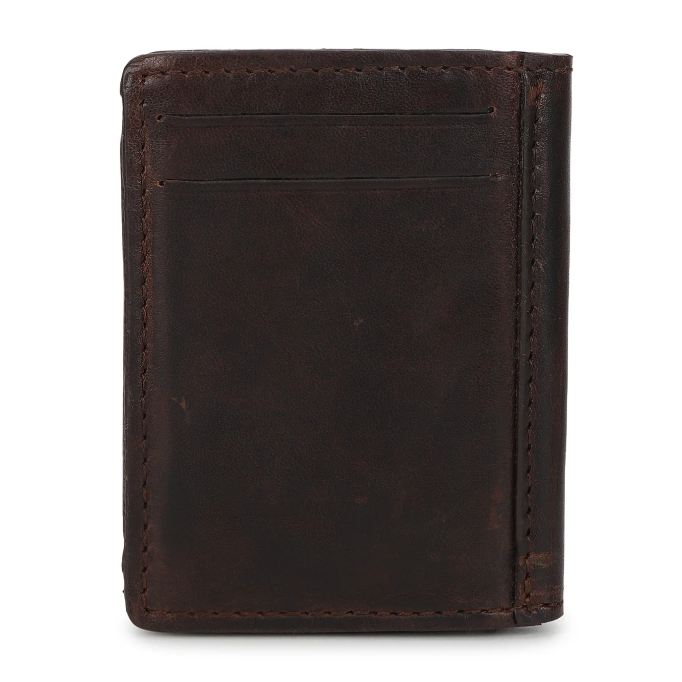 Men's Brown Brand Logo Mechanical Card Wallet - Image 2