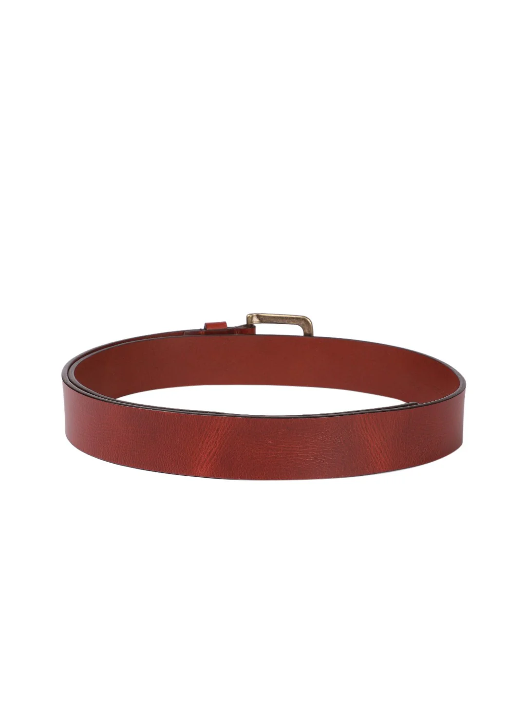 Men's Brown Casual Leather Belt - Image 2