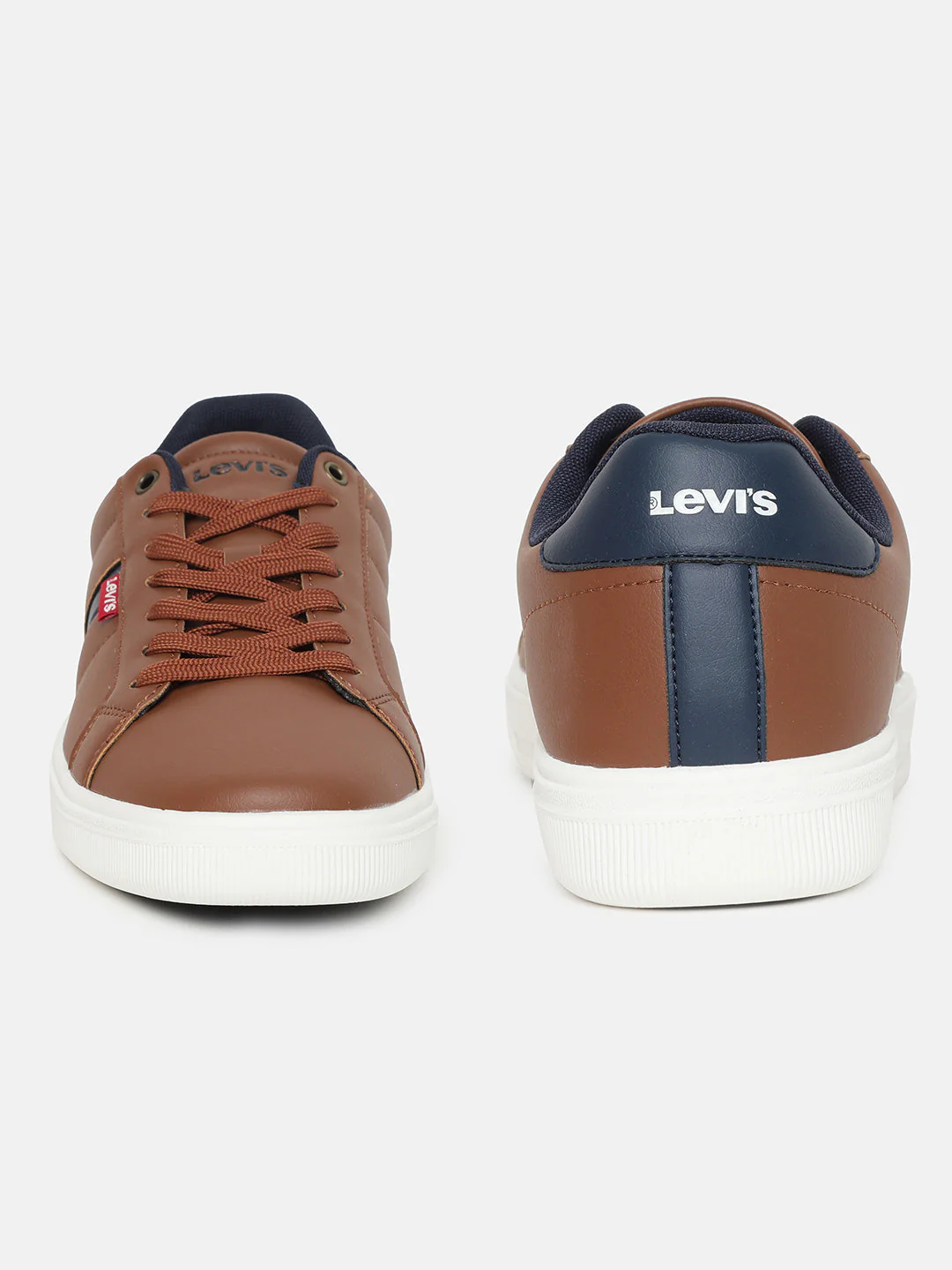 Men's Brown Colorblock Shoes - Image 3