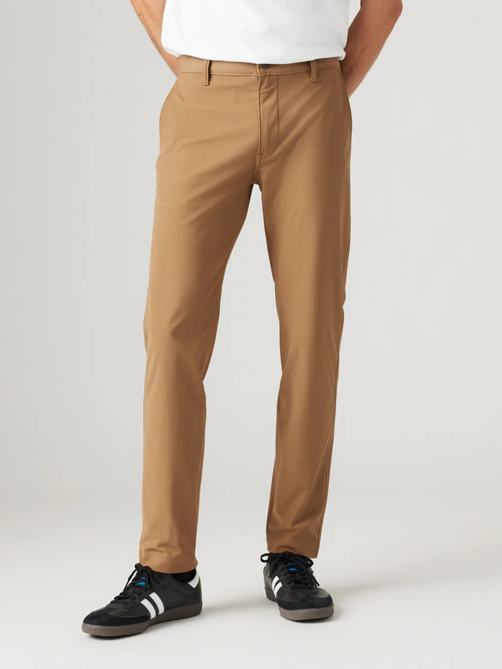 Men's Brown Regular Fit Chinos - Image 2