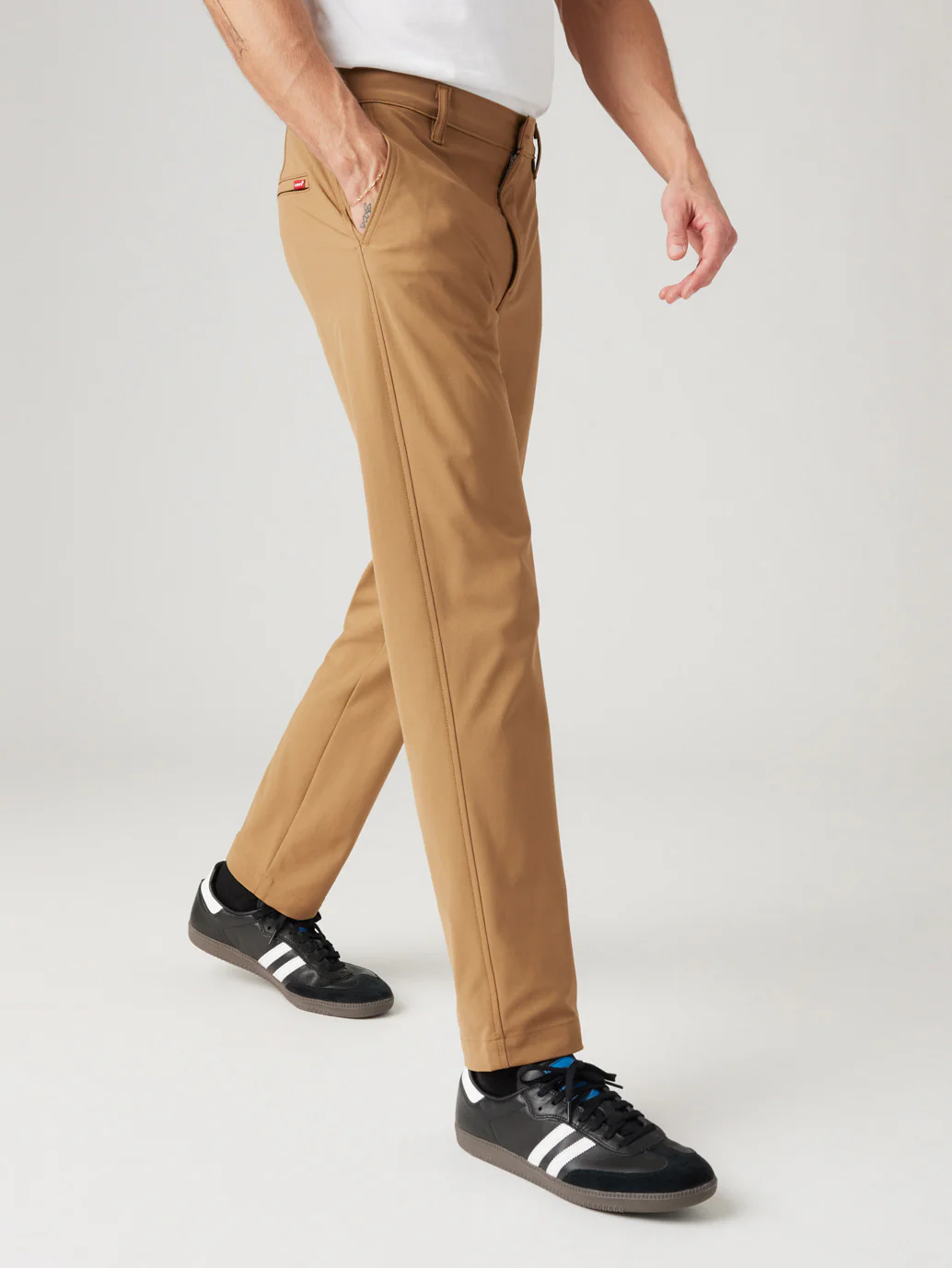 Men's Brown Regular Fit Chinos - Image 4