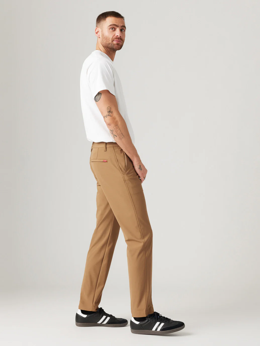 Men's Brown Regular Fit Chinos - Image 5
