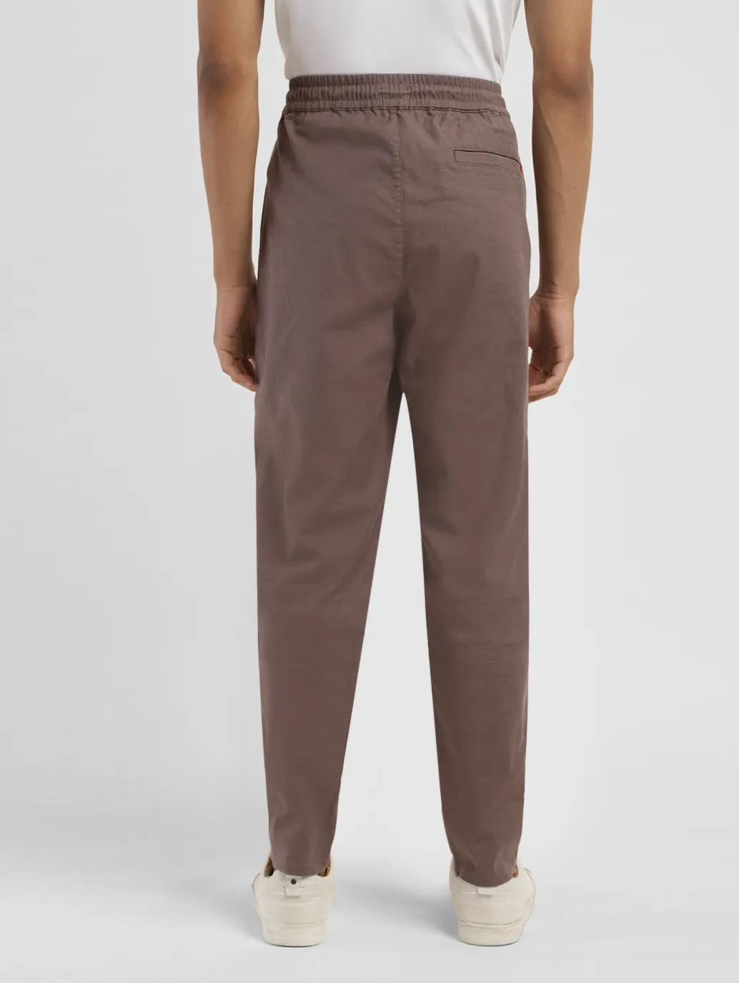 Men's Brown Regular Fit Joggers - Image 3