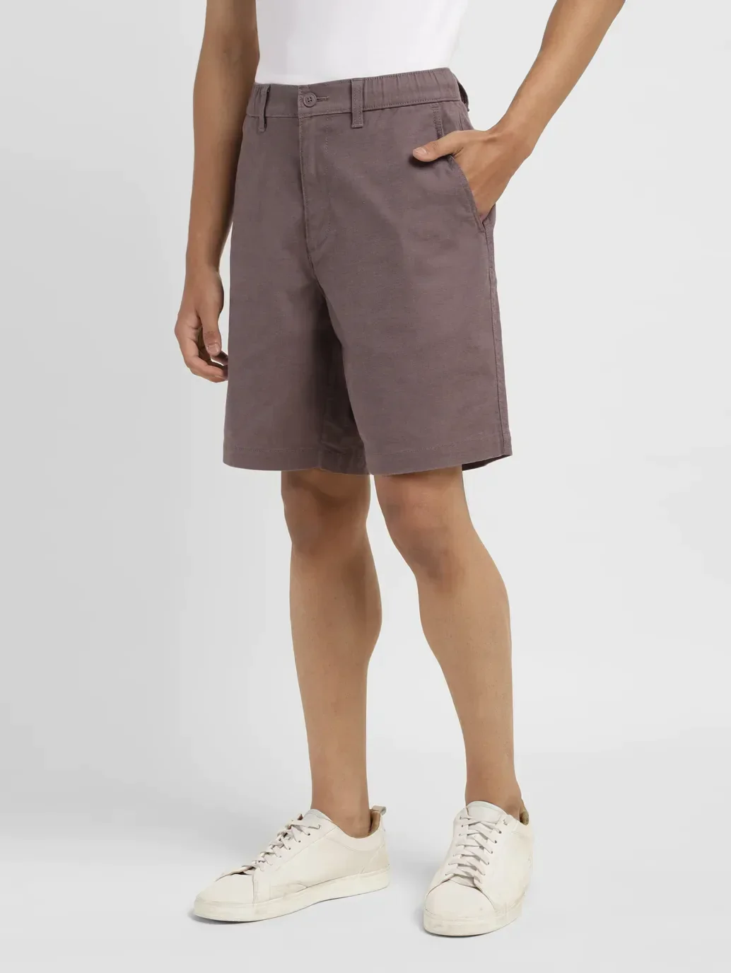 Men's Brown Regular Fit Shorts - Image 4
