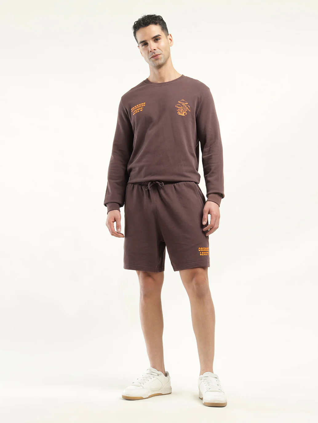 Men's Brown Regular Fit Shorts - Image 2